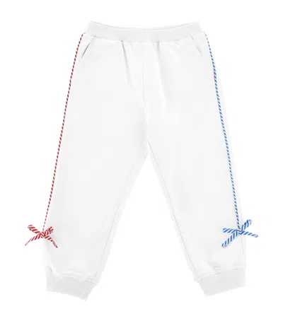 Monnalisa Kids' X Hello Kitty Stretch-cotton Sweatpants In White