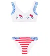 Monnalisa X Hello Kitty Striped Bikini In Multi