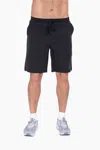 Mono B Active Drawstring Shorts With Zippered Pouch In Black In Black