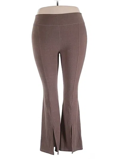 Pre-owned Mono B Active Pants In Brown