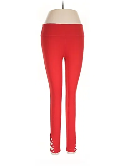 Pre-owned Mono B Active Pants In Red