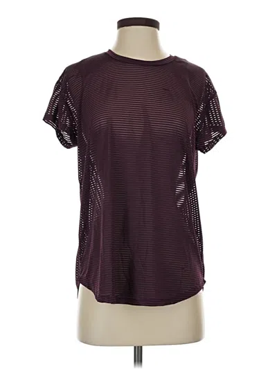 Pre-owned Mono B Active T-shirt In Burgundy