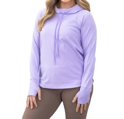 Mono B Activewear Hoodie In Lavender In Purple