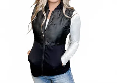 Mono B Always Active Slim Fit Vest In Black