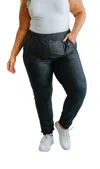 Mono B Best In Show Pebble Joggers In Black In Black
