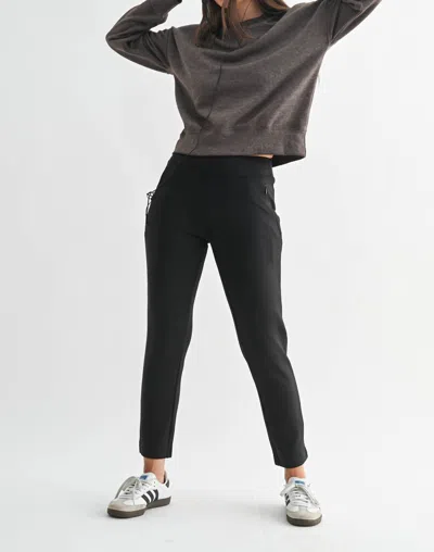 Mono B Burned Out Crewneck Sweater In Espresso In Black