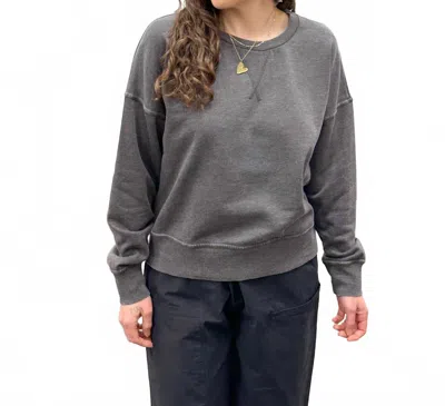 Mono B Burnout Crewneck Sweatshirt In Black