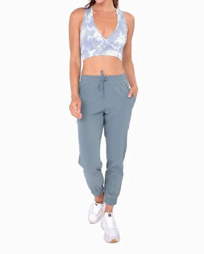 Mono B Carly Jogger Pant In Blue Green