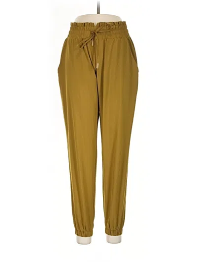 Pre-owned Mono B Casual Pants In Gold