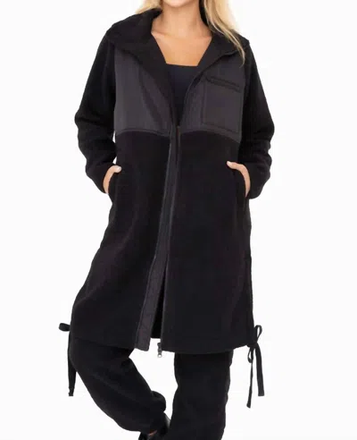 Mono B Chrissy Sherpa Jacket In Black