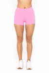 Mono B Contour Seam Biker Shorts In Pink In Pink