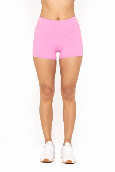 Mono B Contour Seam Biker Shorts In Pink