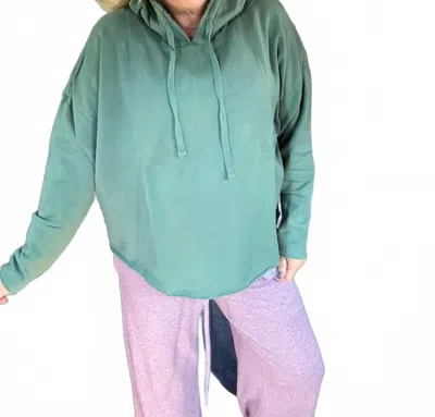 Mono B Cozy Feels Sweatshirt In Silky Pine In Green