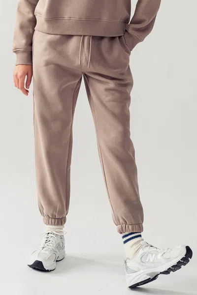 Mono B Cozy Sweatpants In Toast