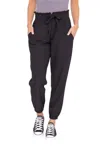 Mono B Cuffed High Waisted Joggers In Black