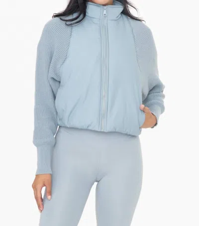 MONO B ERIKA JACKET IN SMOKEY BLUE