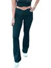 Mono B Flared Leggings In Green