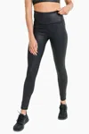 Mono B Foil Highwaist Leggings In Black In Black