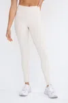 MONO B HIGH WAISTED LEGGINGS IN NATURAL