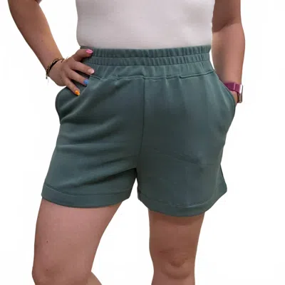 Mono B Laguna Lounge Shorts In Eldergreen In Green