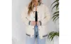 Mono B Letterman Jacket In White In White