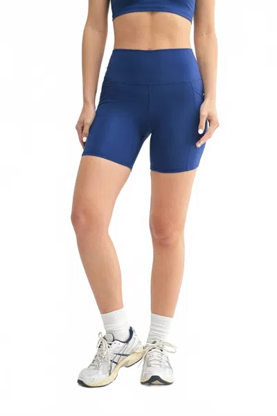Mono B Light Sculpt Biker Shorts In Navy In Multi