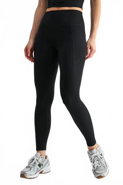 Mono B Light Sculpt High-waisted Gym Leggings In Black