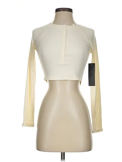 Mono B Long Sleeve Top Ivory Turtleneck Tops