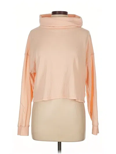 Pre-owned Mono B Long Sleeve Top Orange Cowl Neck Tops