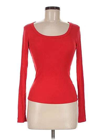 Pre-owned Mono B Long Sleeve T-shirt In Red