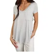 Mono B Longline Pocket Shirt In Ice In Blue