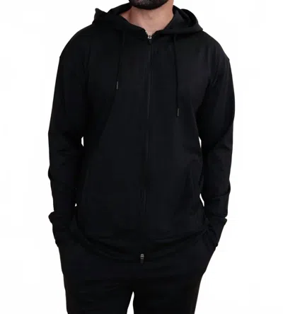 Mono B Men's Melange Zip-up Hoodie Jacket In Black
