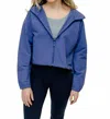 Mono B Neve Cropped Zip Jacket In Dusty Purple In Multi