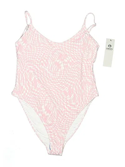 Mono B One Piece Swimsuit In Pink