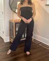Mono B Out Of The Shadows Strapless Jumpsuit In Black