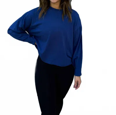 Mono B Pima Cotton Mineral Luxe Tee In Blue Depth