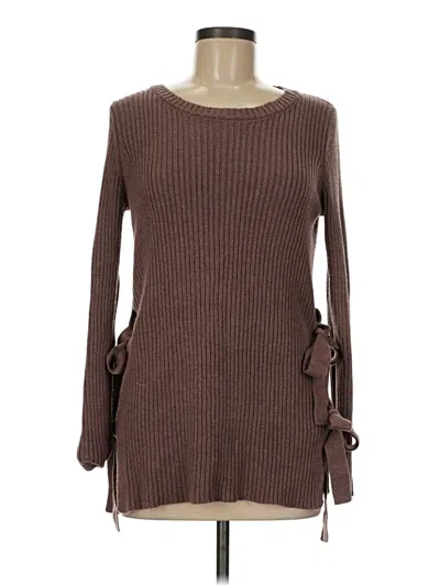 Pre-owned Mono B Pullover Sweater In Brown