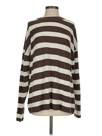 Pre-owned Mono B Pullover Sweater In Brown