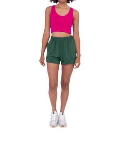 Mono B Ribbed Crop Tank In Bubblegum Pink