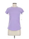 Mono B Short Sleeve Top Purple Crew Neck Tops In Purple