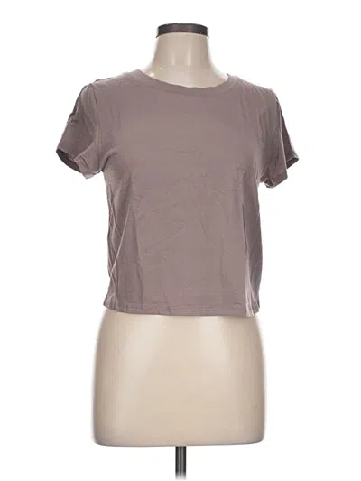 Pre-owned Mono B Short Sleeve T-shirt In Brown