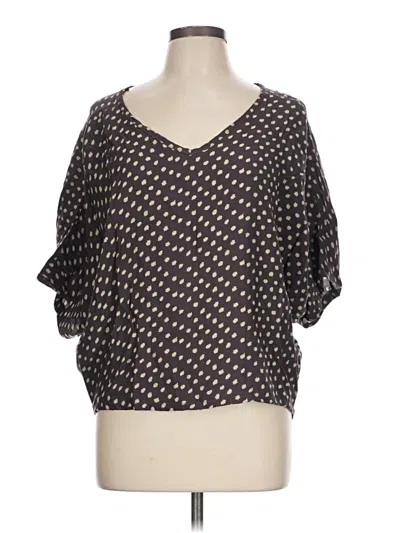 Pre-owned Mono B Short Sleeve T-shirt In Brown