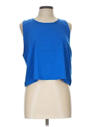 Pre-owned Mono B Sleeveless Top Blue Halter Neckline Tops