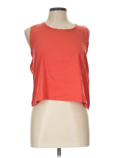 Pre-owned Mono B Sleeveless Top Orange Boatneck Tops