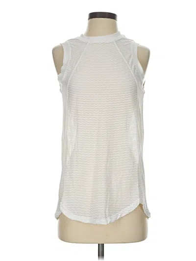 Pre-owned Mono B Sleeveless Top White Halter Neckline Tops