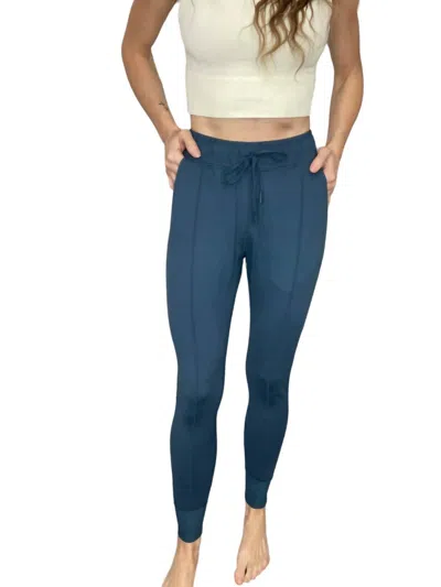Mono B Slimming Joggers Pants In Midnight Navy In Blue