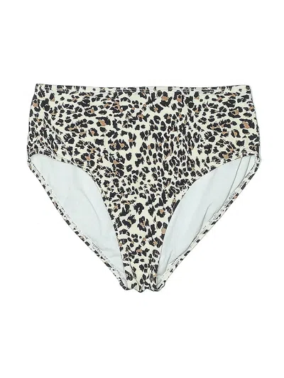 Pre-owned Mono B Swimsuit Bottoms In Ivory