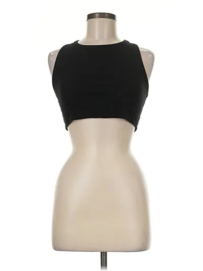 Pre-owned Mono B Tank Top Black Halter Neckline Tops