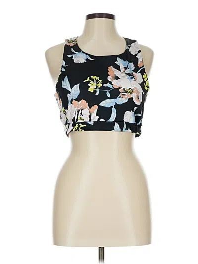 Pre-owned Mono B Tank Top Blue Strapless Neckline Tops