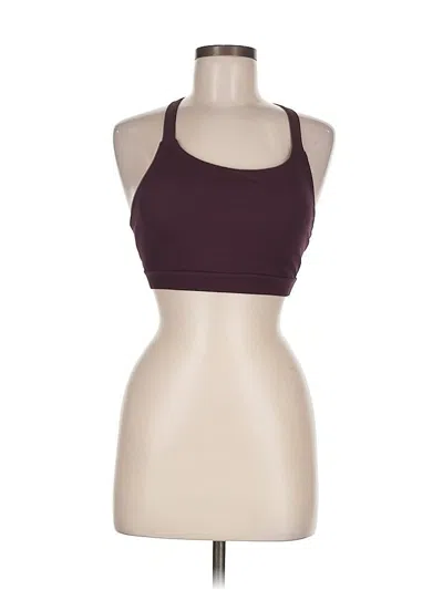 Pre-owned Mono B Tank Top Burgundy Halter Neckline Tops